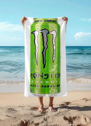Полотенце 78*140 см monster energy ultra paradise