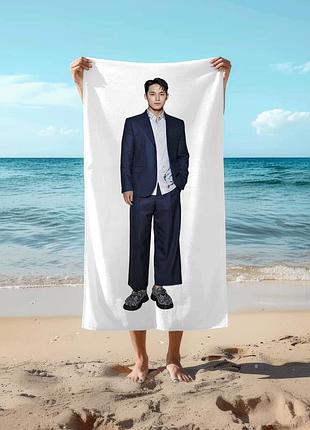 Полотенце 78*140 см мингю (mingyu) seventeen