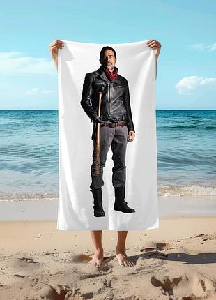 Полотенце 78*140 см negan, the walking dead