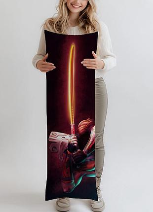 Дакимакура juggernaut (dota 2), (подушка обнимашка) 120*40 см