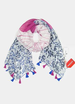 Шарф / шарфик с кисточками tom tailor, весна