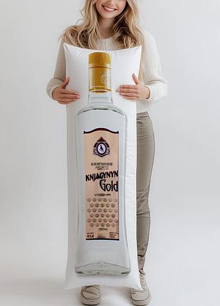 Дакимакура, водка «княгинин» «золотая», 0,5л, (подушка обнимашка) 120*40 см