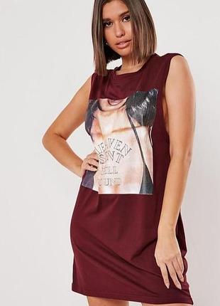 Missguided. товар из англии. платье с пафосным рисунком.