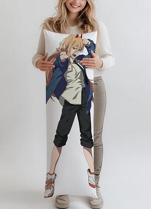 Власть человек-бензопила дакимакура, подушка 120*40 см