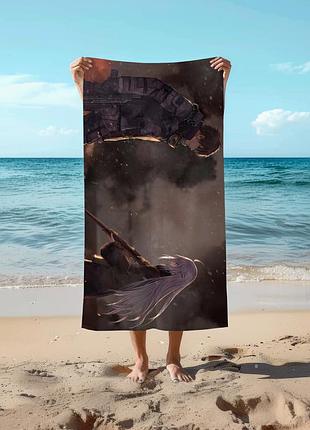 Аниме полотенце коллапс 78 на 140 см, код 158