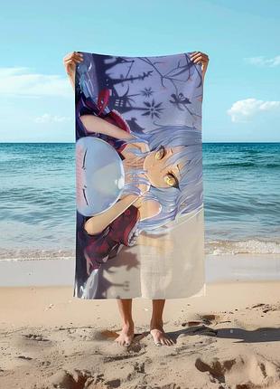 Аніме рушник про моє переродження в слиз 78 на 140 см, код 211