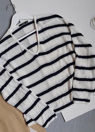 1=2 на все 🔥🔥🔥 светр mango у смужку, р. м
