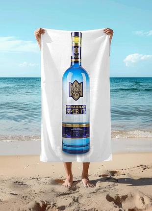 Полотенце 78*140 см водка ukrainian spirit premium, 0,5л