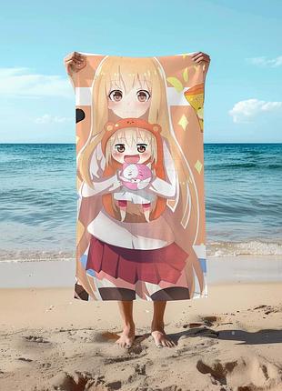 Аниме полотенце двуличная сестрёнка умару! 78 на 140 см, код 116