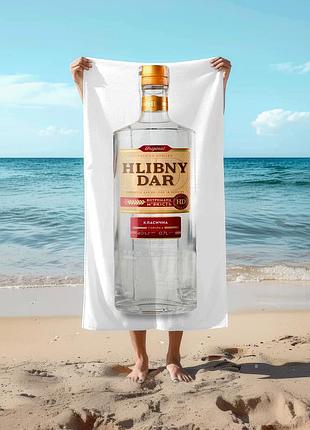 Полотенце 78*140 см водка «хлебный дар» «классическая», 0,7л