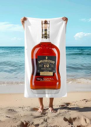 Полотенце 78*140 см ром appleton estate rare blend «ямайський» 12 років, 0,7л