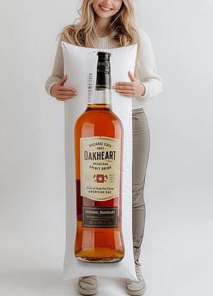 Напій на основі рому bacardi oakheart original 35%, 0,5л, (подушка обнимашка) 120*40 см