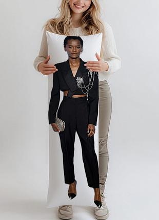 Летиція райт (letitia wright) дакімакура, подушка ростова 120*40 см