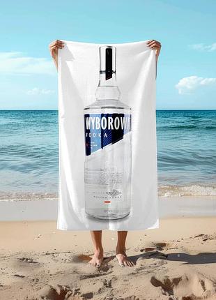 Полотенце 78*140 см водка wyborowa, 1л