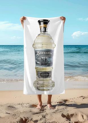 Полотенце 78*140 см ром bombarda plunder silver, 0,7л