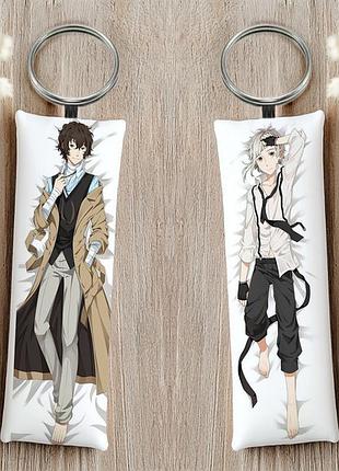 Накадзіма ацуші, дадзай осаму бродячі пси літератури брелок 12 см