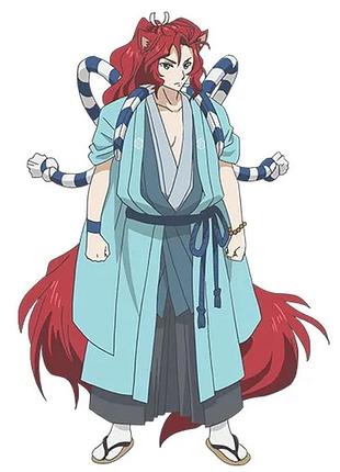 Ростовая фигура ранмару повар небесной гостинницы 180 см, картон