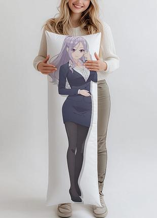 Сумире кагейши младшая сестра моего друга досаждает дакимакура, подушка 120*40 см