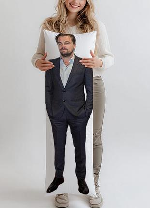 Леонардо ди каприо (leonardo dicaprio) дакимакура, подушка ростовая 120*40 см
