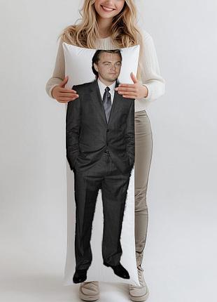 Леонардо ди каприо (leonardo dicaprio) дакимакура, подушка ростовая 120*40 см