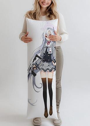 Дакимакура morizuki suzumi blue archive подушка 120*40 см