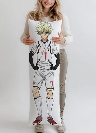 Дакімакура haru hayate blue lock подушка 120*40 см