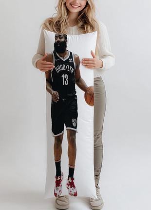 Джеймс харден (james harden) дакимакура, подушка ростовая 120*40 см