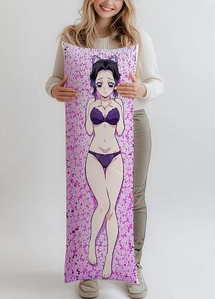 Дакимакура шинобу кочо клинок, рассекающий демонов, (подушка обнимашка) 120*40 см