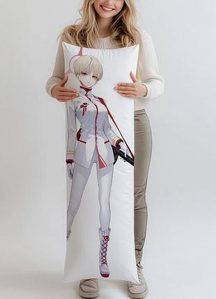 Дакимакура ikekura marina blue archive подушка 120*40 см