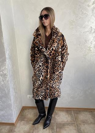 Шуба з штучного хутра, всі заміри на фото