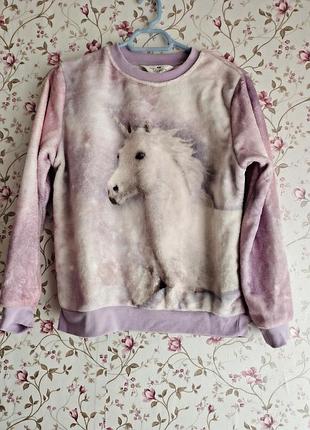 Свитшот h&amp;m для девочки на рост 134- 140