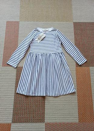Фирменное теплое платье в полоску полосатое платье e-vie angel