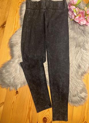 Круті стильні трендові лосини з вивареним ефектом рm/l waikiki