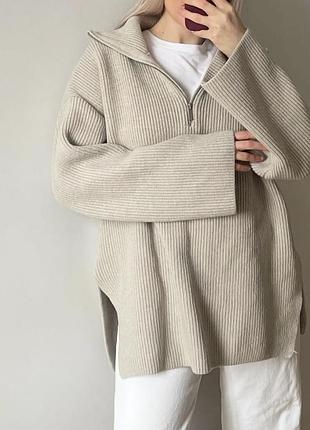 Свитер с замочком тренд от hm