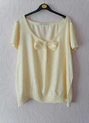 Нежная блуза 54-60р бирка 22р.