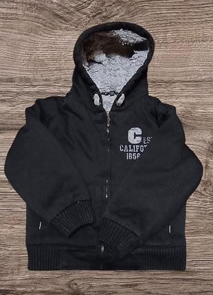 Кофта толстовка на меху с капюшоном от rebel