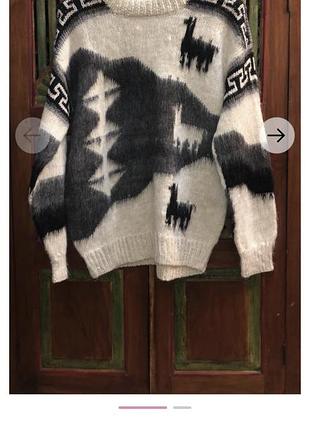 Болівійський джемпер з подвійною в'язкою з альпаки