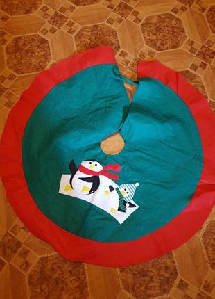 Новогодняя юбка -коврик под елку