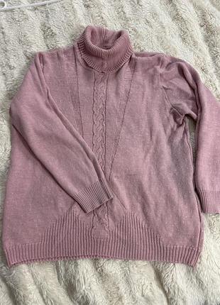 Светр жіночий ніжно рожевий