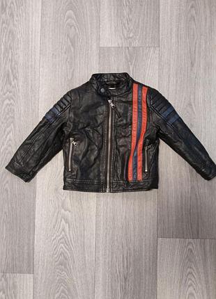 Кожаная куртка для мальчика 2-3 р