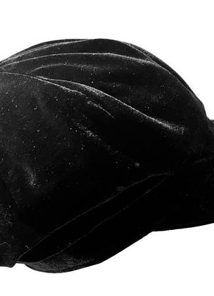 Унісекс оксамитова кепка-пекар у стилі газетяра