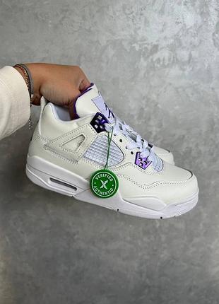 Уцінка кросівки jordan retro 4 ”white purple”