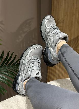 Кроссовки asics gel nyc silver/black 10