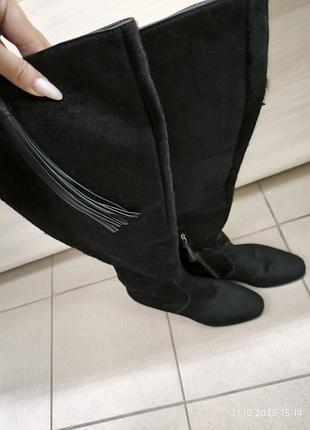 Ексклюзивні ботфорди з хутра поні buffalo р 41-42