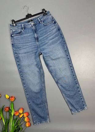 Джинси мом голубі щільні