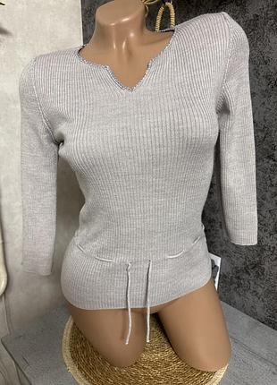 Джемпер в рубчик next 12/s мерінос /кашемір