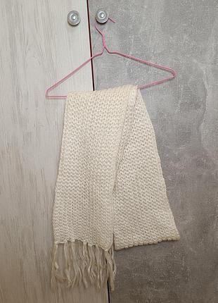 Шарф длинный вязаный