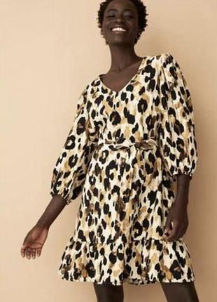 Актуальне в тигровий принт плаття 👗