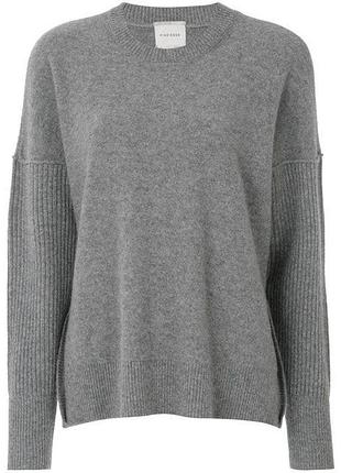 Fine edge оригинал свитер шерсть серый оверсайз размер xxs xs теплый шерстированной свитер