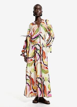 Бомбезна сукня кафтан з віскози р s